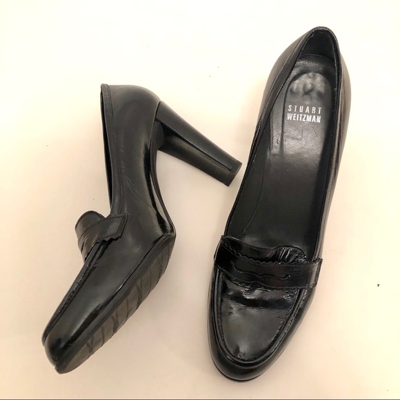 Stuart Weitzman patent leather high heel loafer - Picture 8 of 8